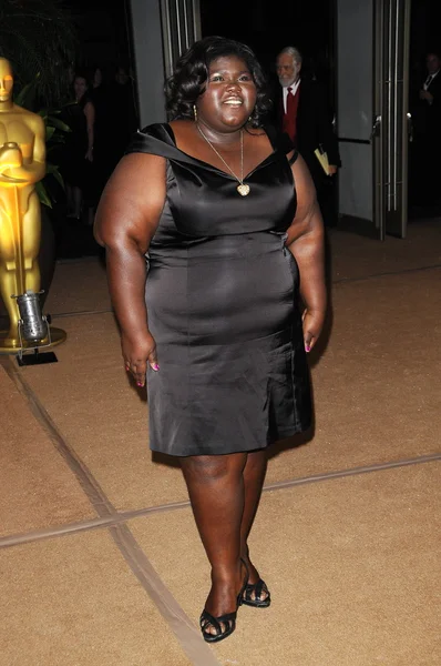 Gabourey Σιντιμπέ σε τα βραβεία 2009 διοικητές που παρουσιάστηκε από την Ακαδημία Κινηματογραφικών Τεχνών και Επιστημών, το grand ballroom στο Χόλιγουντ και κέντρο ορεινών περιοχών, hollywood, ca. 14-11-09 — Φωτογραφία Αρχείου