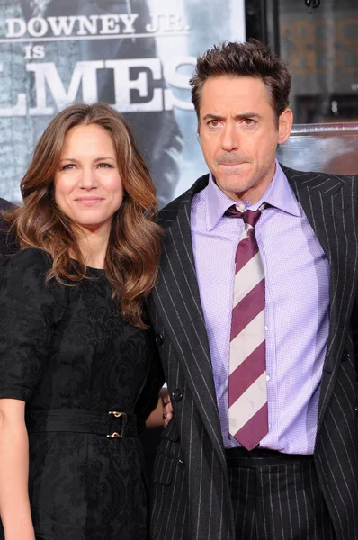 Robert Downey Jr. and Susan Levin — Stock Photo, Image