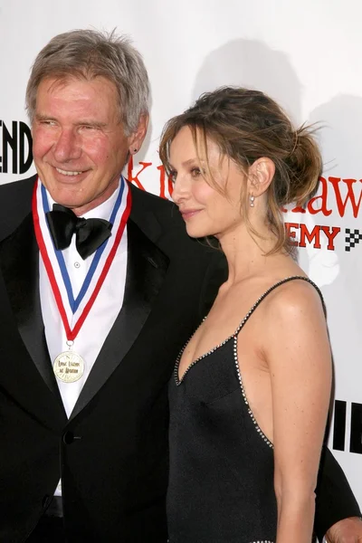 Harrison Ford and Calista Flockhart — Stock Photo, Image