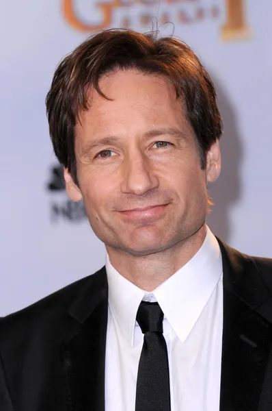 David Duchovny in the press room at the 66th Annual Golden Globe Awards. Beverly Hilton Hotel, Beverly Hills, CA. 01-11-09 — Stock Photo, Image