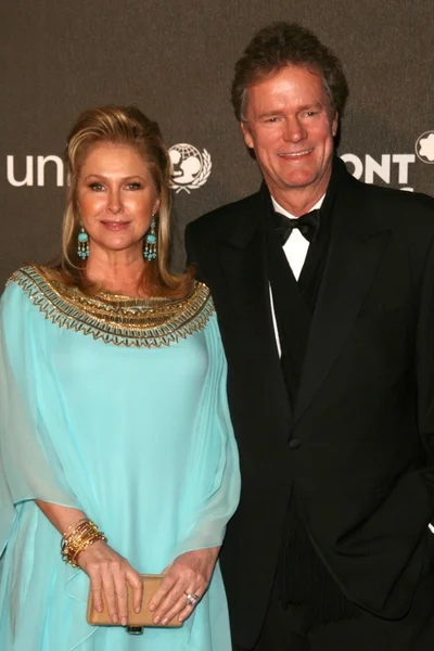 Kathy Hilton e Rick Hilton no Montblanc 'Signature for Good' Charity Gala. Paramount Studios, Los Angeles, CA. 02-20-09 — Fotografia de Stock