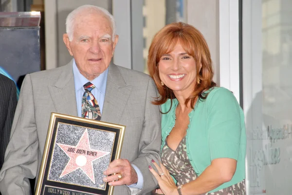 Domare Joseph Wapner Och Domare Marilyn Milian Induktion Ceremonin Domare — Stockfoto