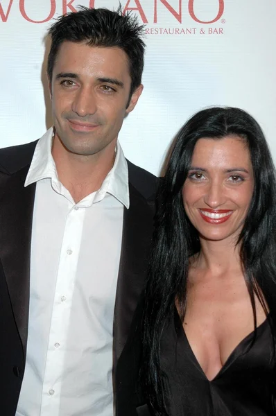 Gilles marini und frau carole — Stockfoto