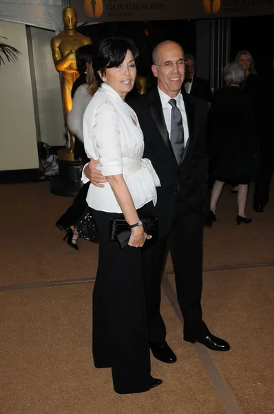 Jeffrey Katzenberg and wife Marilyn — Stock Photo, Image