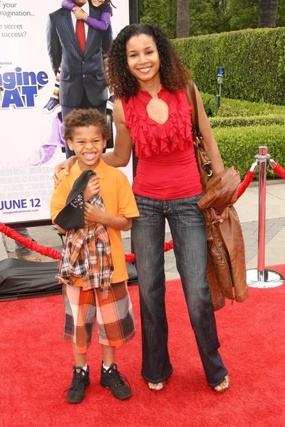 Mari Morrow y su hijo Rob — Foto de Stock