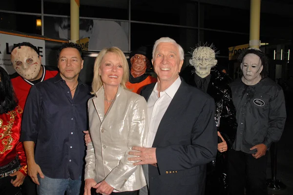 Leslie Nielsen Sua Esposa Barbaree Earl Los Angeles Premiere Stan — Fotografia de Stock