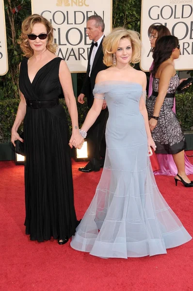 Jessica Lange e Drew Barrymore al 66th Annual Golden Globe Awards. Beverly Hilton Hotel, Beverly Hills, CA. 01-11-09 — Foto Stock