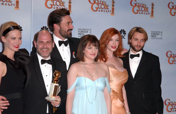 Cast of Mad Men at the 67th Annual Golden Globe Awards Press Room, Beverly Hilton Hotel, Beverly Hills, CA. 01-17-10 — 图库照片