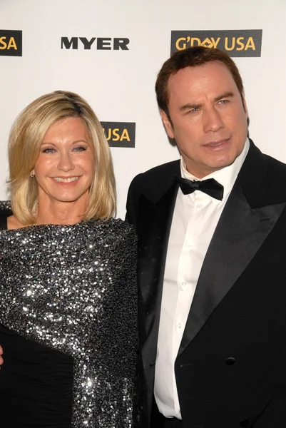 Olivia newton-john ve john travolta — Stok fotoğraf