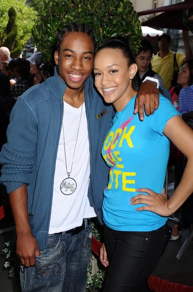 Lil JJ and Chantel Christie — Stok fotoğraf