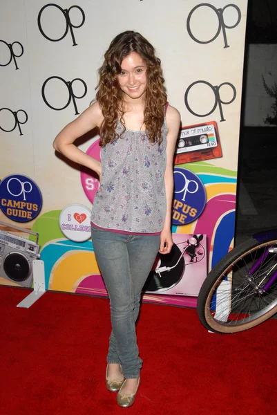 Hayley McFarland at the "OPen Campus" New OP Campaign Launch Party, Mel's Diner, West Hollywood, CA 07-07-2009 — Stock Photo, Image