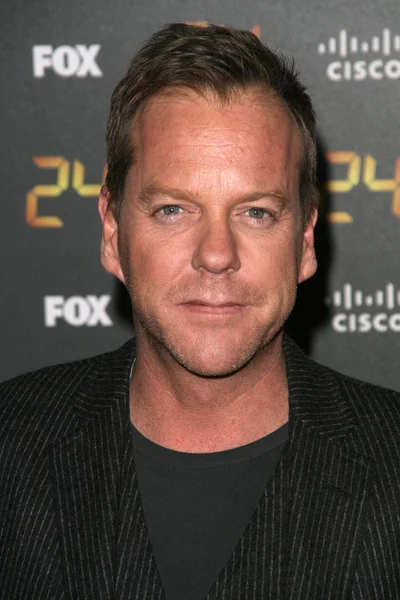 Kiefer sutherland w sezon 7 partii premiera 24. przywilej, los angeles, ca. 01-06-08 — Zdjęcie stockowe