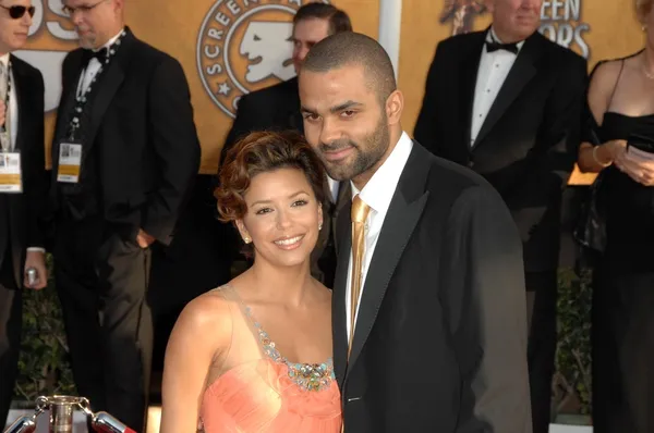 Eva Longoria Parker and Tony Parker at the 15th Annual Screen Actors Guild Awards. Shrine Auditorium, Los Angeles, CA. 01-25-09 — Stockfoto