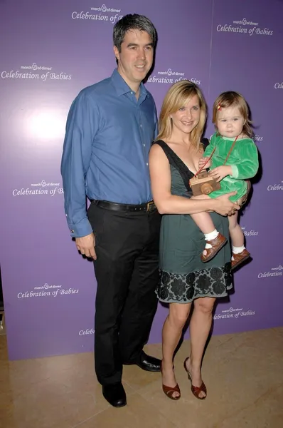 Keith Christian and Kellie Martin with their daughter Margaret at Celebration of Babies luncheon to benefit March of Dimes. Beverly Hilton Hotel, Beverly Hills, CA. 09-27-08 — Stock Photo, Image