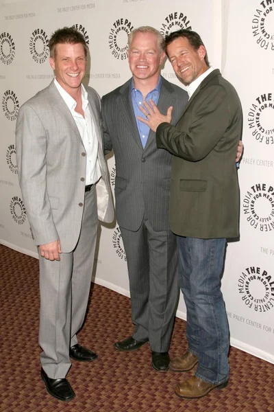 Doug Savant with Neal McDonough and James Denton — Zdjęcie stockowe