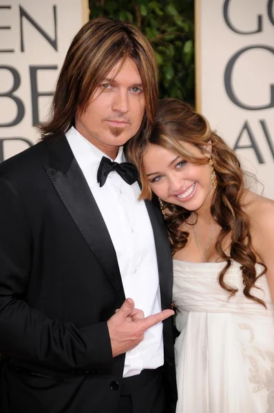 Billy Ray Cyrus, Miley Cyrus — Zdjęcie stockowe