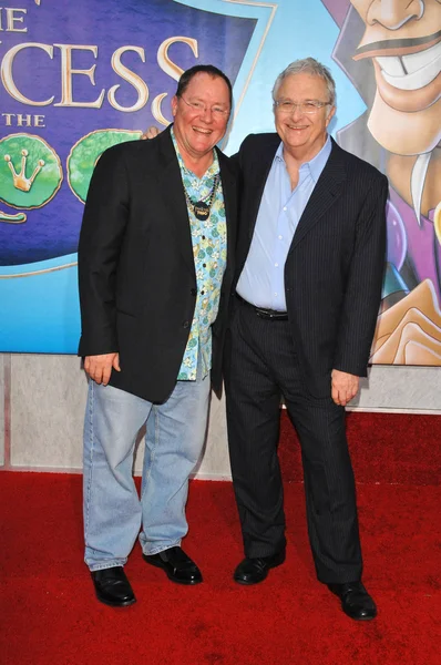 John Lasseter et Randy Newman à la première mondiale "The Princess And The Frog", Walt Disney Studios, Burbank, CA. 11-15-09 — Photo