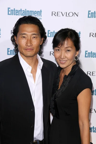 Daniel Dae Kim and wife Mia — Stok fotoğraf