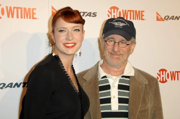 Diablo cody und steven spielberg — Stockfoto