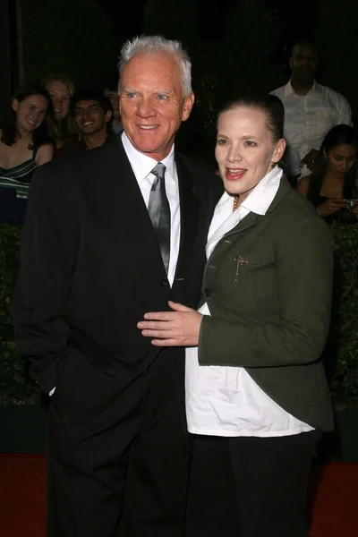 Malcolm McDowell y su esposa Kelley —  Fotos de Stock