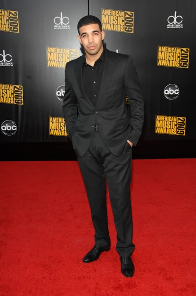 Drake at the 2009 American Music Awards Arrivals, Nokia Theater, Los Angeles, CA. 11-22-09 — Stock fotografie