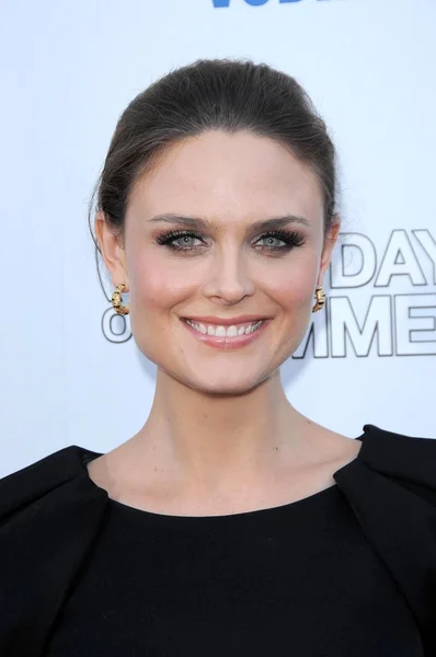 Emily Deschanel no Los Angeles Premiere de '500 dias de Verão'. Teatro Egípcio, Hollywood, CA. 06-24-09 — Fotografia de Stock