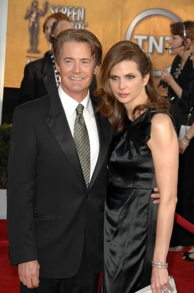 Kyle MacLachlan and Desiree Gruber at the 15th Annual Screen Actors Guild Awards. Shrine Auditorium, Los Angeles, CA. 01-25-09 — Stok fotoğraf