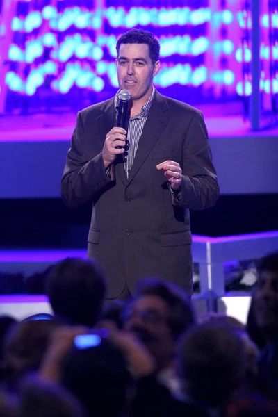 Adam Carolla at the Debut of L.A. Lives Light of Angels. L.A. Live, Los Angeles, CA. 12-04-08 — Stock Photo, Image