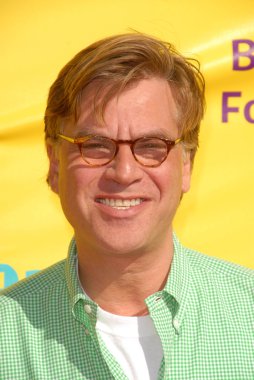 Aaron sorkin 2009 ps sanat hızlı kendinizi yaratıcı Sanat Fuarı, barker askı, santa monica, ca. 11-15-09