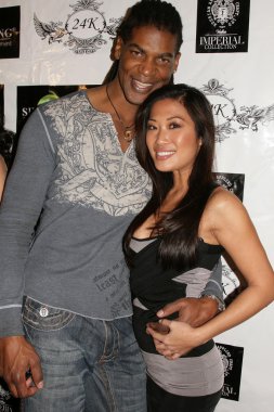 William Romeo ve Lena Yada, Hollywood Reklamcısı Charmaine Blake 'in doğum günü partisinde. 24k Lounge, Hollywood, CA. 01-14-09