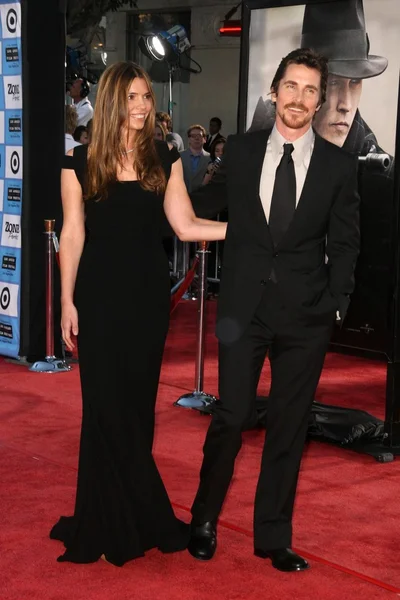 Sibi Blazic and Christian Bale — Stock Photo, Image