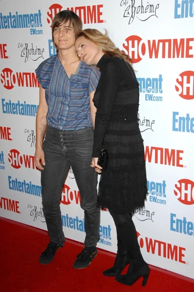 Daniela Sea and Marlee Matlin at the farewell party for final season of 'The L Word'. Cafe La Boheme, West Hollywood, CA. 03-03-09 — Zdjęcie stockowe