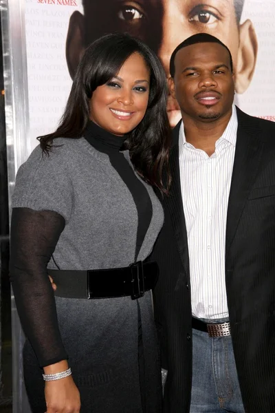 Laila Ali and Curtis Conway — Stock Photo, Image