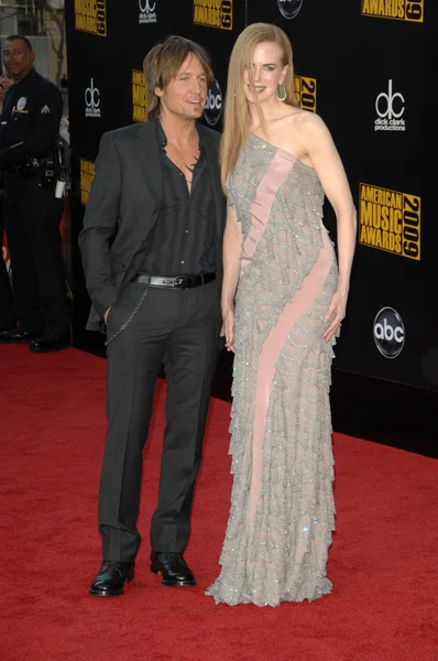 Keith Urban y Nicole Kidman en el 2009 American Music Awards Arrivals, Nokia Theater, Los Angeles, CA. 11-22-09 — Foto de Stock