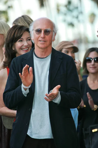 Larry David at the induction ceremony for Mary Steenburgen into the Hollywood Walk of Fame, Hollywood Blvd., Hollywood. CA. 12-16-09 — Stock fotografie