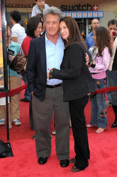 Dustin Hoffman og Lisa Gottsegen – stockfoto