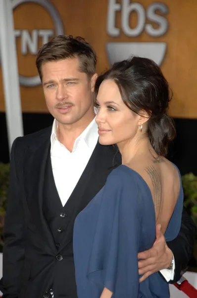 Brad Pitt, Angelina Jolie — Stock Photo, Image