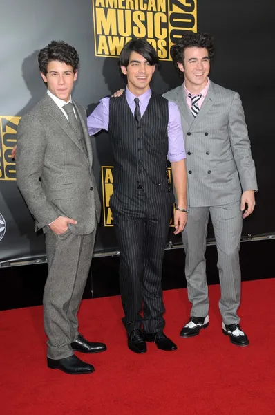 Jonas Brothers 2008 American Musica Awards Nokia Theatre Los Angeles — Stock Photo, Image