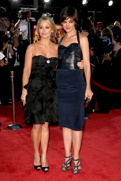 Christine Taylor and Katie Holmes — Stock Fotó
