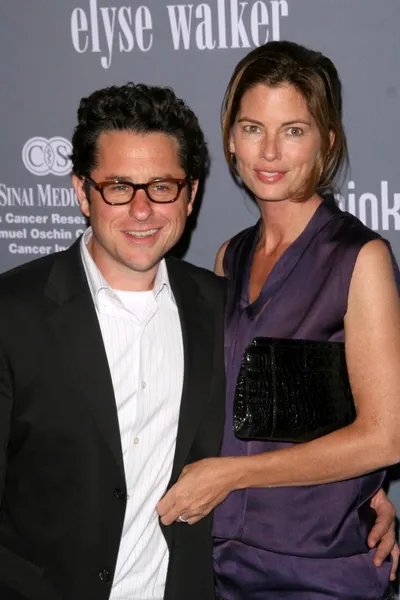 J.j. abrams en vrouw katie — Stockfoto