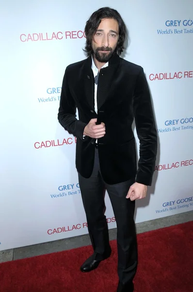 Adrien brody bei der los angeles premiere von cadillac records. das ägyptische theater, hollywood, ca. 24.11.2008 — Stockfoto