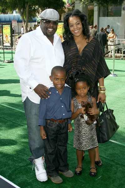 Cedric The Entertainer and family — Stock Photo, Image