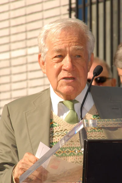 Jack Larson at the star ceremoney for Leslie Caron into the Hollywood Walk of Fame, Hollywood, CA. 12-08-09 — Zdjęcie stockowe