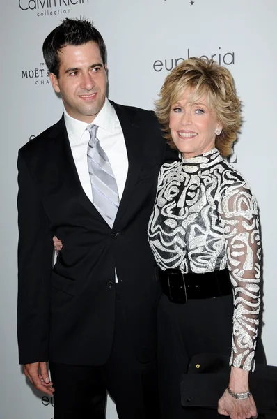 Troy Garity and Jane Fonda — Stock Photo, Image