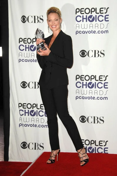 Кэтрин Хейгл в пресс-центре 35-й ежегодной премии "Выбор". Аудитория Shrine, Лос-Анджелес, Калифорния. 01-07-09 — стоковое фото