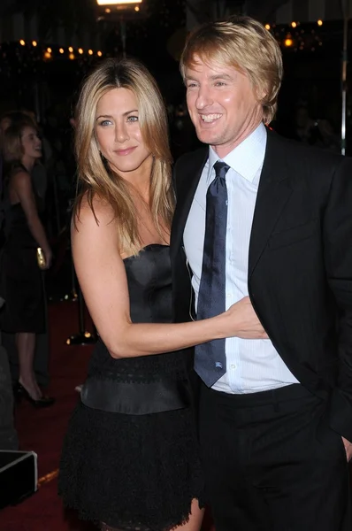 Jennifer aniston en owen wilson — Stockfoto