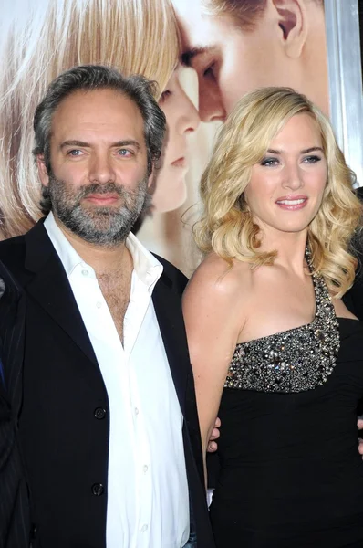 Sam mendes och kate winslet — Stockfoto