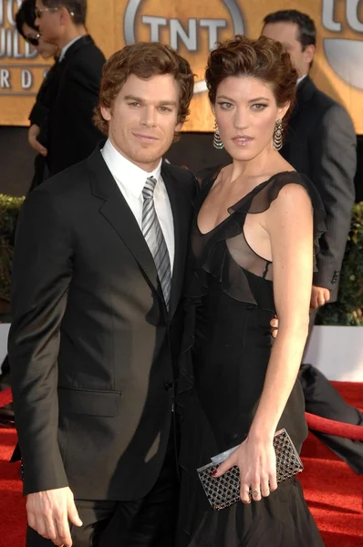 Michael C. Hall and Jennifer Carpenter at the 15th Annual Screen Actors Guild Awards. Shrine Auditorium, Los Angeles, CA. 01-25-09 — Stock Photo, Image