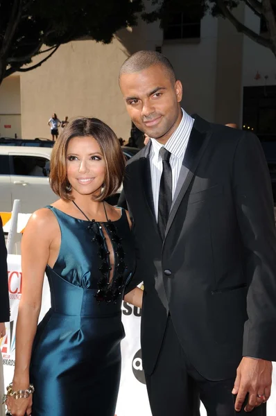 Eva longoria och tony parker — Stockfoto