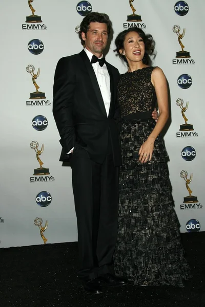 Sandra Oh y Patrick Dempsey —  Fotos de Stock